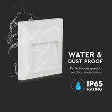 Carica l'immagine nel visualizzatore di Gallery, V-TAC FARETTO SEGNAPASSO LED A MONTAGGIO SUPERFICIALE QUADRATO 2W PER ESTERNO