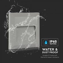 Carica l'immagine nel visualizzatore di Gallery, V-TAC FARETTO SEGNAPASSO LED A MONTAGGIO SUPERFICIALE QUADRATO 2W PER ESTERNO