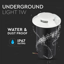 Carica l'immagine nel visualizzatore di Gallery, V-TAC PUNTO LUCE LED 1W SEGNAPASSO DA INTERRAMENTO 4 VIE  IP67
