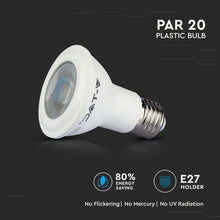 Carica l'immagine nel visualizzatore di Gallery, V-TAC LAMPADINA LED E27 7W BULB PAR LAMP PAR20 CHIP SAMSUNG