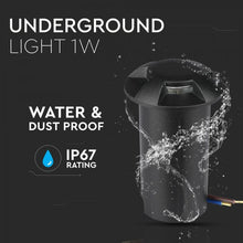 Carica l'immagine nel visualizzatore di Gallery, V-TAC PUNTO LUCE LED 1W SEGNAPASSO DA INTERRAMENTO 4 VIE  IP67