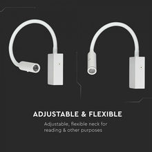 Carica l'immagine nel visualizzatore di Gallery, V-TAC LAMPADA DA MURO WALL LIGHT LED CREE 3W COLORE BIANCO