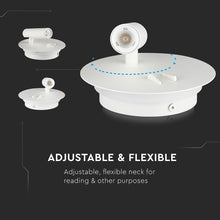 Carica l'immagine nel visualizzatore di Gallery, V-TAC LAMPADA DA MURO WALL LIGHT LED CREE 3W + SMD 6W COLORE BIANCO