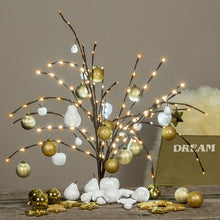 Carica l'immagine nel visualizzatore di Gallery, Ramo marrone, h. 100 cm, led bianco caldo