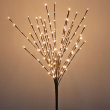 Carica l'immagine nel visualizzatore di Gallery, Ramo marrone, h. 100 cm, led bianco caldo