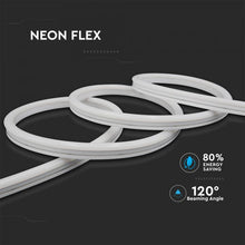 Carica l'immagine nel visualizzatore di Gallery, V-TAC LED NEON FLEX STRIPLIGHT 6,5W/M 24V IP68 BIANCO