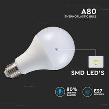Carica l'immagine nel visualizzatore di Gallery, V-TAC LAMPADINA LED E27 18W BULB A80