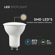 Carica l'immagine nel visualizzatore di Gallery, V-TAC LAMPADINA LED GU10 6,5W FARETTO SPOTLIGHT CHIP SAMSUNG 110°