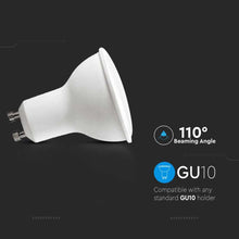 Carica l'immagine nel visualizzatore di Gallery, V-TAC CONFEZIONE 6 FARETTI LED GU10 5W SPOTLIGHT 110°