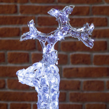 Carica l'immagine nel visualizzatore di Gallery, Renna luminosa con cristalli, led bianco freddo e caldo