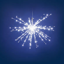 Cargar imagen en el visor de la galería, Stella argento flashing, h. 60 cm, led bianco freddo o caldo