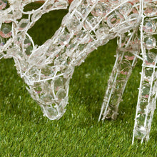Carica l'immagine nel visualizzatore di Gallery, Renna che bruca l'erba, h. 50 cm, led bianco freddo