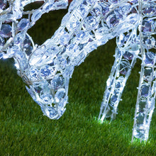 Carica l'immagine nel visualizzatore di Gallery, Renna che bruca l'erba, h. 50 cm, led bianco freddo