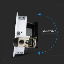 Cargar imagen en el visor de la galería, V-TAC  PORTAFARETTO ORIENTABILE ROTONDO DA INCASSO PER LAMPADINE GU10 E GU5.3