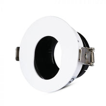 Cargar imagen en el visor de la galería, V-TAC  PORTAFARETTO ORIENTABILE ROTONDO DA INCASSO PER LAMPADINE GU10 E GU5.3