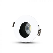 Cargar imagen en el visor de la galería, V-TAC  PORTAFARETTO ORIENTABILE ROTONDO DA INCASSO PER LAMPADINE GU10 E GU5.3