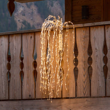 Cargar imagen en el visor de la galería, Ramo di salice luminoso argento, 480 led bianco freddo o caldo