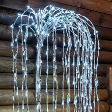 Cargar imagen en el visor de la galería, Ramo di salice luminoso argento, 480 led bianco freddo o caldo