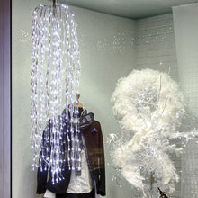 Cargar imagen en el visor de la galería, Ramo di salice luminoso argento, 736 led bianco caldo o freddo