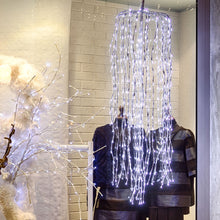 Cargar imagen en el visor de la galería, Ramo di salice luminoso argento, 736 led bianco caldo o freddo