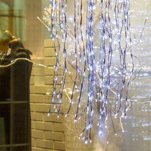 Cargar imagen en el visor de la galería, Ramo di salice luminoso argento, 480 led bianco freddo o caldo