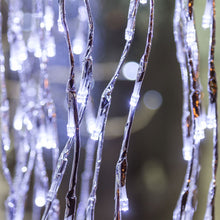 Cargar imagen en el visor de la galería, Ramo di salice luminoso argento, 736 led bianco caldo o freddo