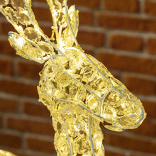 Carica l'immagine nel visualizzatore di Gallery, Renna con cristalli, h. 120 cm, led bianco freddo o caldo