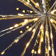 Cargar imagen en el visor de la galería, Stella argento flashing, h. 60 cm, led bianco freddo o caldo