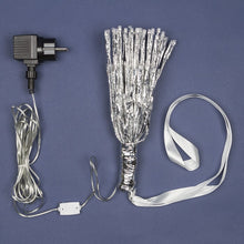 Carica l'immagine nel visualizzatore di Gallery, TWIGball argento, h. 30 cm, 80 led bianco , cavo bianco