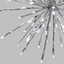 Carica l'immagine nel visualizzatore di Gallery, TWIGball argento, h. 30 cm, 80 led bianco , cavo bianco