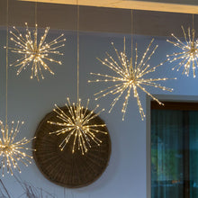 Cargar imagen en el visor de la galería, Stella argento flashing, h. 60 cm, led bianco freddo o caldo