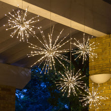 Cargar imagen en el visor de la galería, Stella argento flashing, h. 60 cm, led bianco freddo o caldo