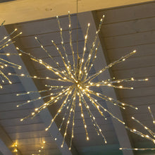 Cargar imagen en el visor de la galería, Stella argento flashing, h. 60 cm, led bianco freddo o caldo