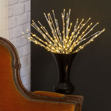 Cargar imagen en el visor de la galería, Stella argento flashing, h. 60 cm, led bianco freddo o caldo