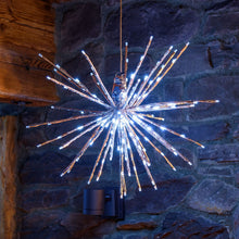 Cargar imagen en el visor de la galería, Stella argento fuochi d'artificio, led bianco freddo