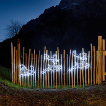 Carica l'immagine nel visualizzatore di Gallery, Renne 2 con slitta 180 x h 50 cm, led bianco freddo