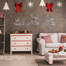 Carica l'immagine nel visualizzatore di Gallery, Renne 2 con slitta 180 x h 50 cm, led bianco freddo