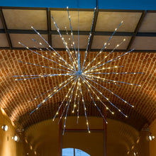 Carica l'immagine nel visualizzatore di Gallery, TWIGball argento, h 100 cm, 280 led bianco, cavo trasparente