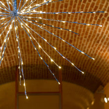 Carica l'immagine nel visualizzatore di Gallery, TWIGball argento, h 100 cm, 280 led bianco, cavo trasparente