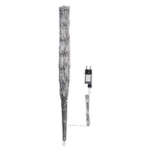 Carica l'immagine nel visualizzatore di Gallery, TWIGball argento, h 100 cm, 280 led bianco, cavo trasparente