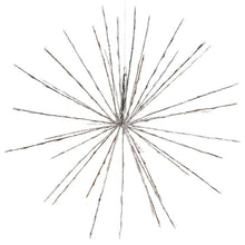 Carica l'immagine nel visualizzatore di Gallery, TWIGball argento, h 100 cm, 280 led bianco, cavo trasparente