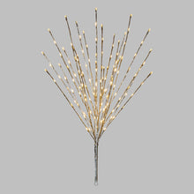 Carica l'immagine nel visualizzatore di Gallery, Ramo argento h 100 cm, 144 led bianco , cavo trasparente