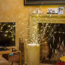 Carica l'immagine nel visualizzatore di Gallery, Tralcio Ramo argento 3 m, 288 led bianco caldo, cavo trasparente