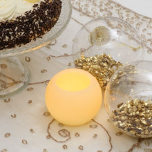 Carica l'immagine nel visualizzatore di Gallery, Candela a sfera, led bianco caldo