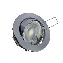 Cargar imagen en el visor de la galería, V-TAC PORTAFARETTO ORIENTABILE DA INCASSO PER LAMPADINE GU10 E GU5.3