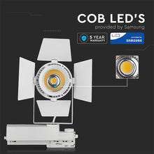 Carica l'immagine nel visualizzatore di Gallery, V-TAC PRO TRACK LIGHT LED COB 33W COLORE BIANCO CHIP SAMSUNG