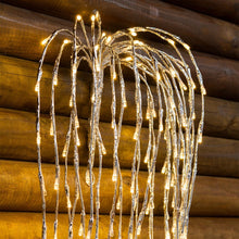 Cargar imagen en el visor de la galería, Ramo di salice luminoso argento, 240 led bianco caldo o freddo