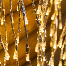 Cargar imagen en el visor de la galería, Ramo di salice luminoso argento, 240 led bianco caldo o freddo