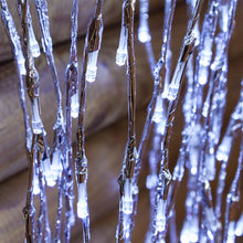Cargar imagen en el visor de la galería, Ramo di salice luminoso argento, 240 led bianco caldo o freddo