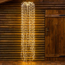 Cargar imagen en el visor de la galería, Ramo di salice luminoso argento, 736 led bianco caldo o freddo